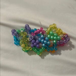 Spiky rainbow Kandi cuff❤️🧡💛💚💙💜